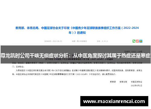 尊龙凯时公司干咳无痰症状分析：从中医角度探讨其属于热症还是寒症