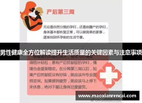 男性健康全方位解读提升生活质量的关键因素与注意事项